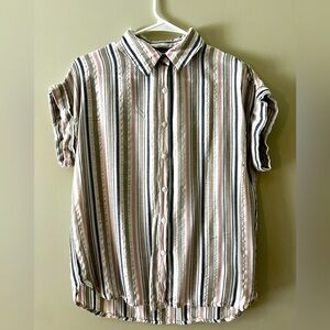 Striped Short Sleeve Women’s Shirt